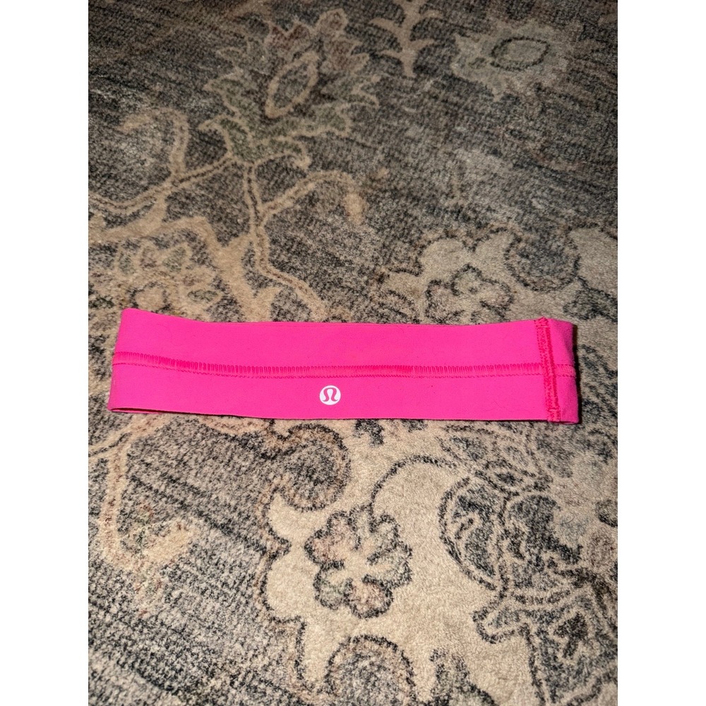 Lululemon Bright Neon Pink Luxtreme Headband